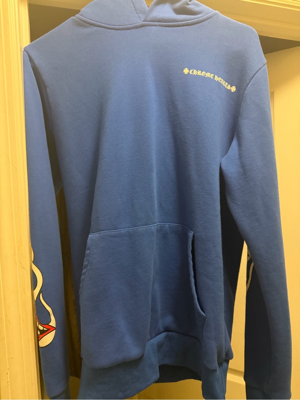 Chrome Hearts Royal Blue Graphic Pullover Hoodie